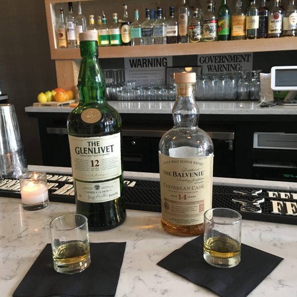Glenlivet 12 and The Balvenie 14 Caribbean Cask