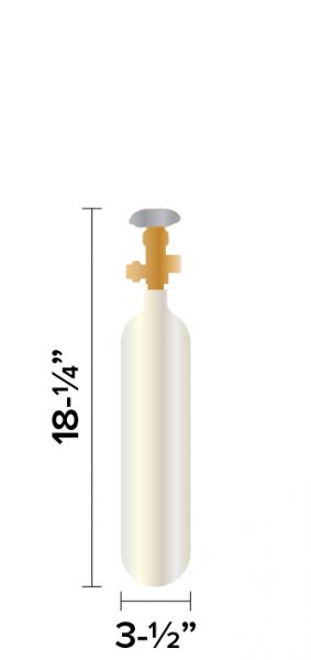 2.5 lb CO2 Tank