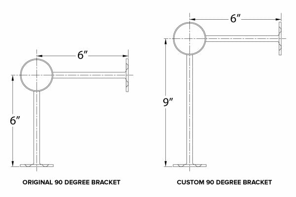 Custom Bar Rail Brackets