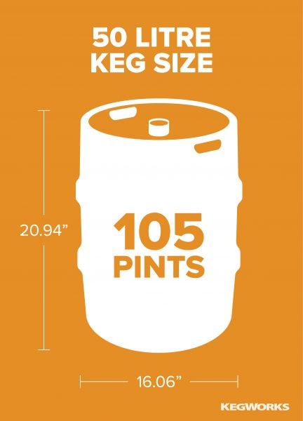 50 Litre Keg Size