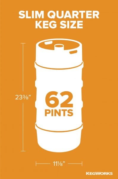 Slim Quarter Keg Size