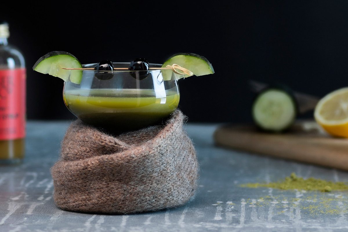 The Matcha-lorian Baby Yoda Cocktail