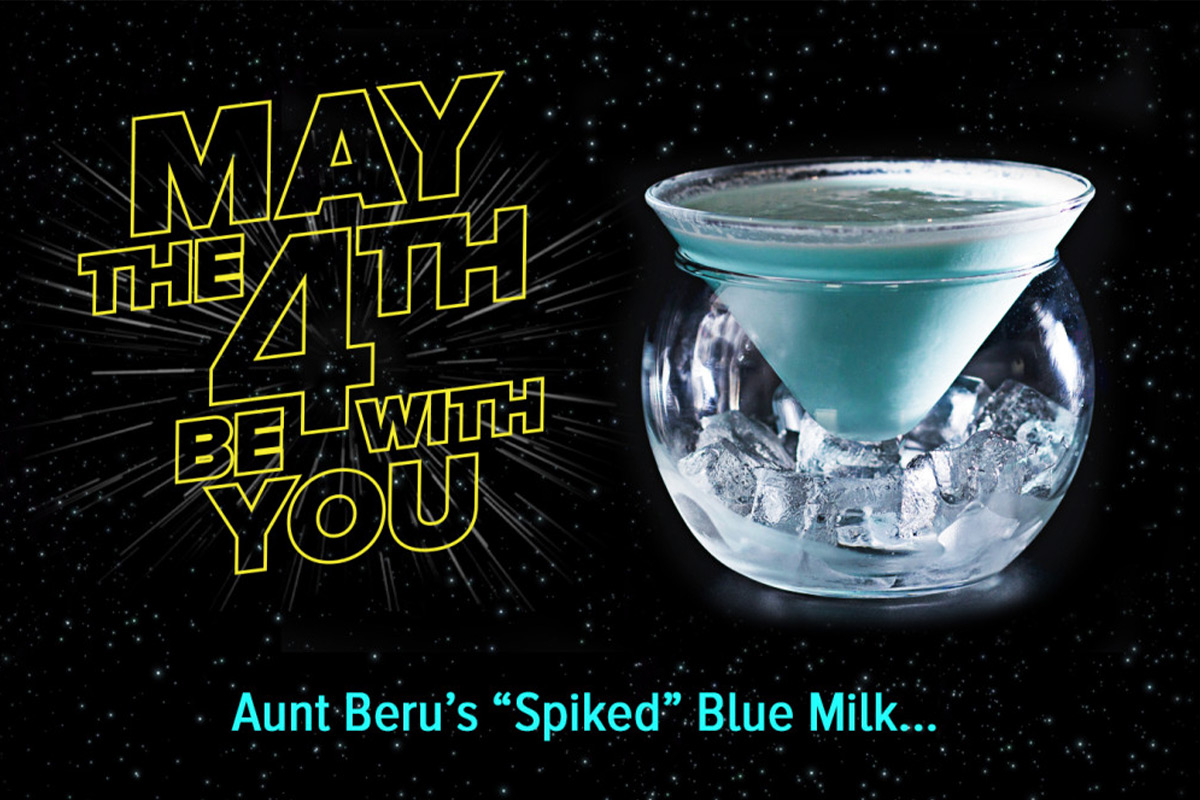 Celebrate Star Wars Day With a Bantha Blue Milk Cocktail