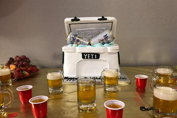 Beer Themed Groomsmen Cake