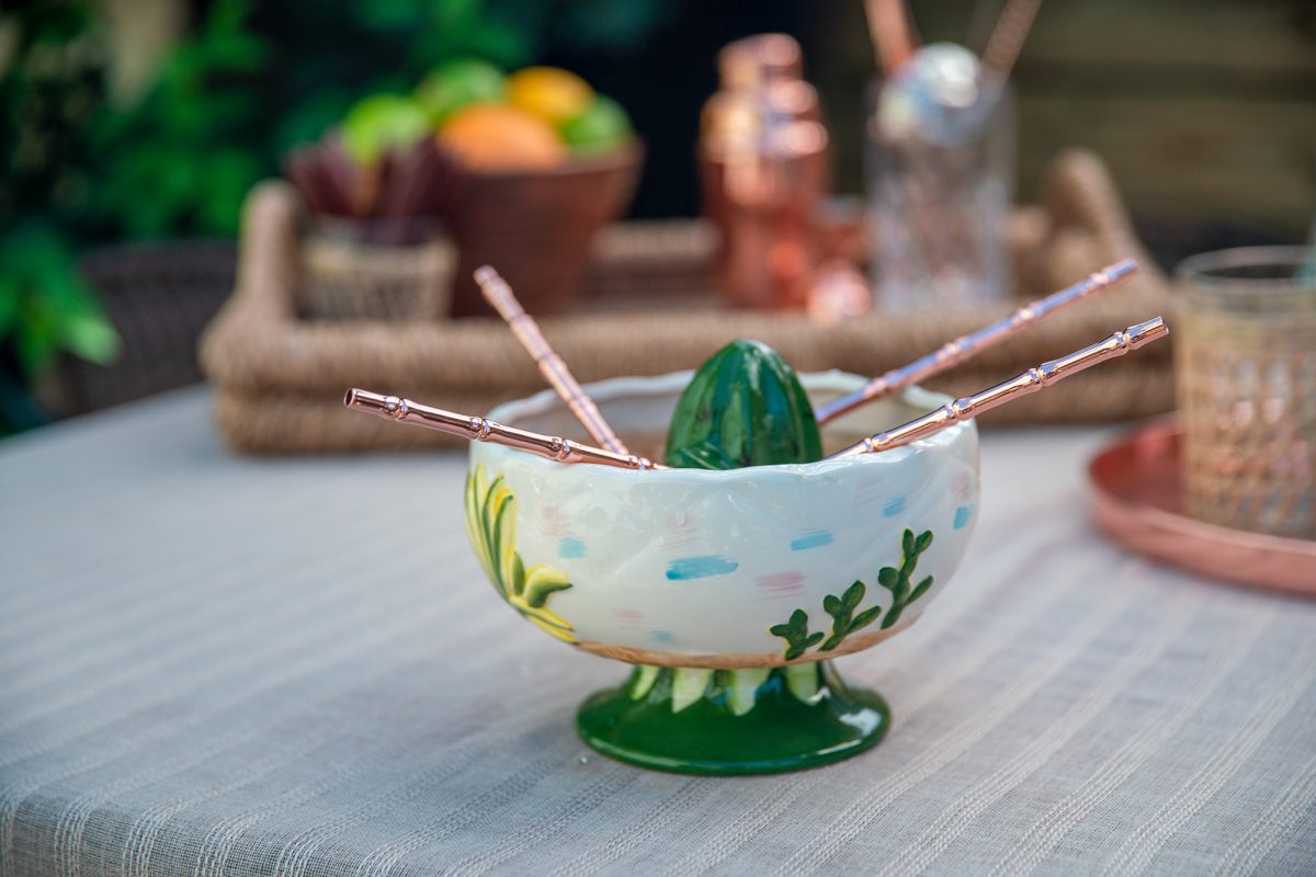 Scorpion Tiki Bowl With Straws