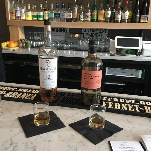 The Macallan 12 and Nikka Coffey