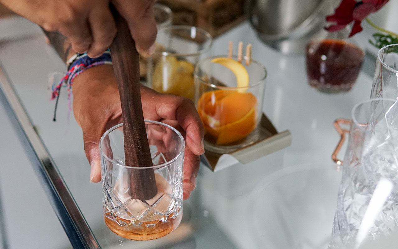 Muddling a Cocktail