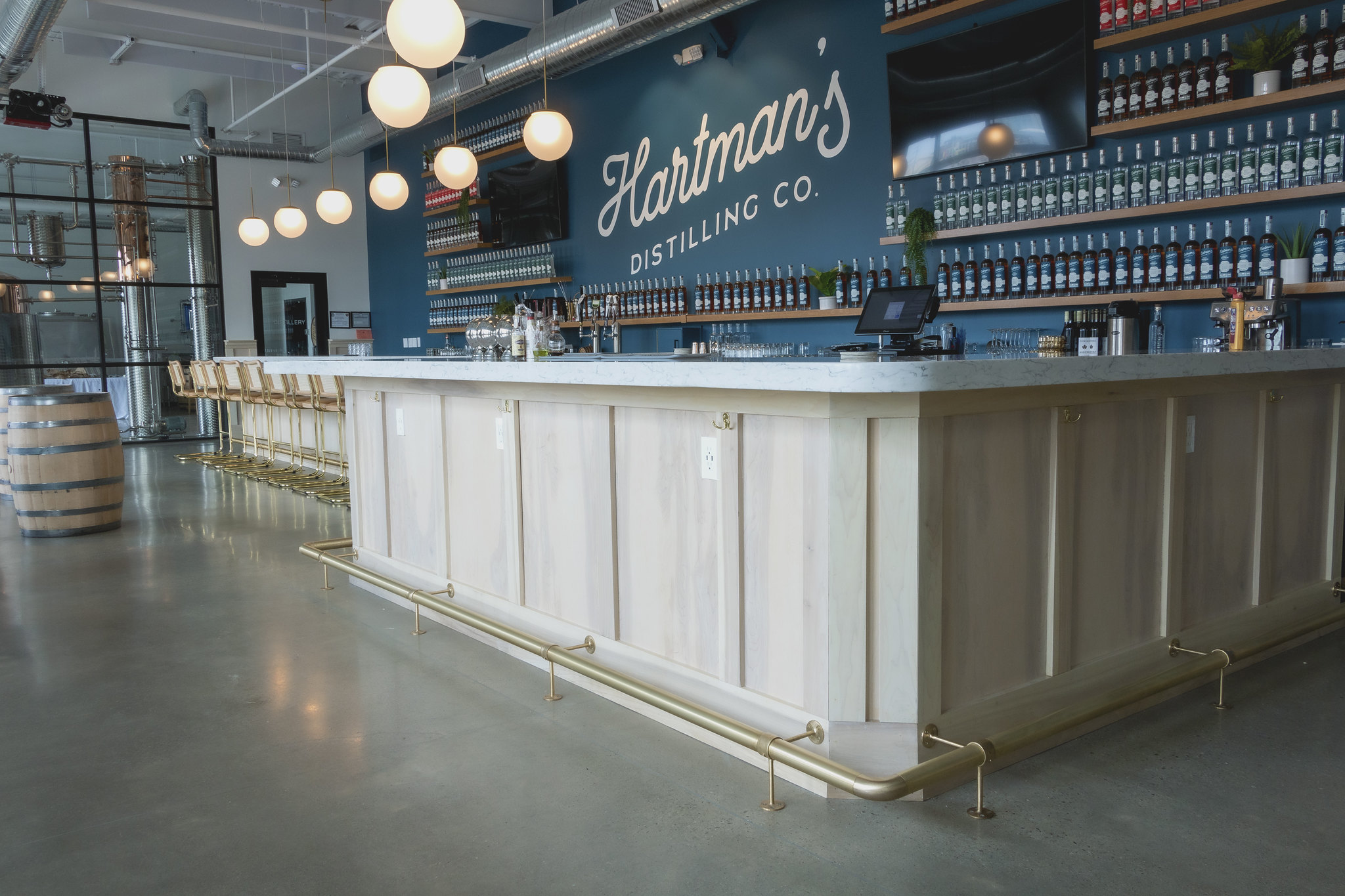 Featured Bar Rail Project: Hartman's Distilling Co.