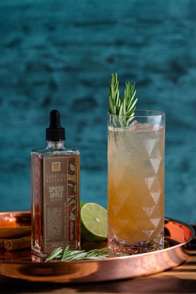 fall cocktail with apple bitters