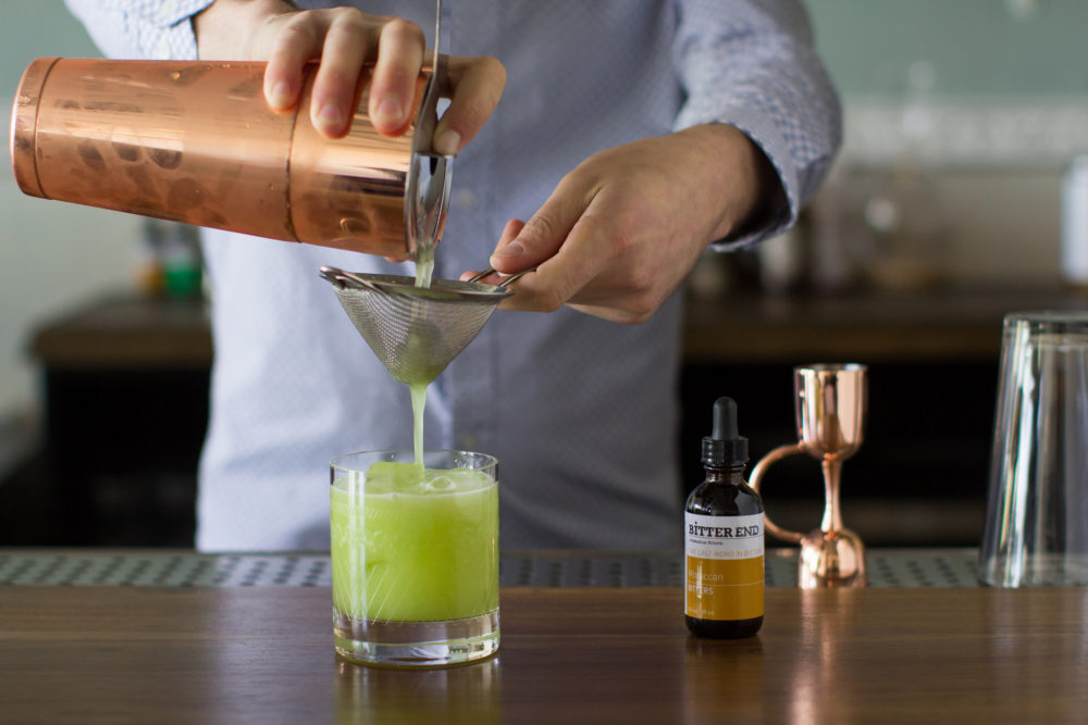 shaken cocktail