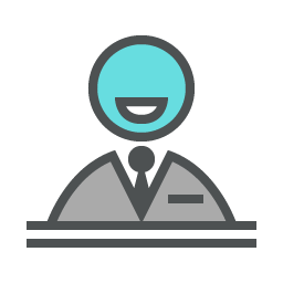 Smiling Banker Icon