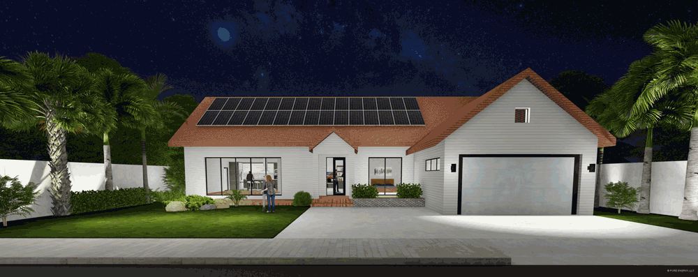 pe-solar-modern-house-with-solar-panels-and-people-outside-talking-mobile