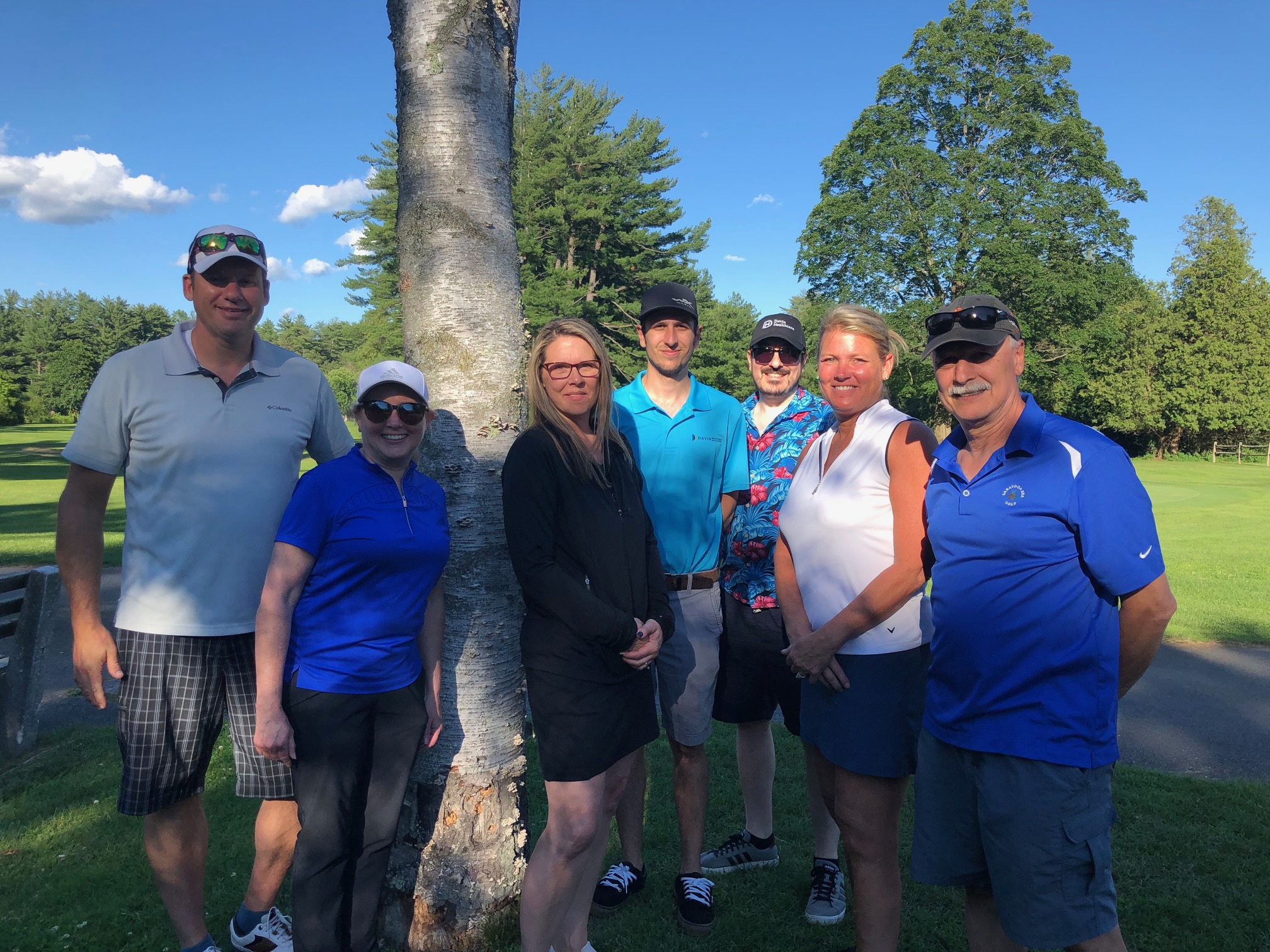 The Davin Healthcare Team on their weekly golfing outting. 