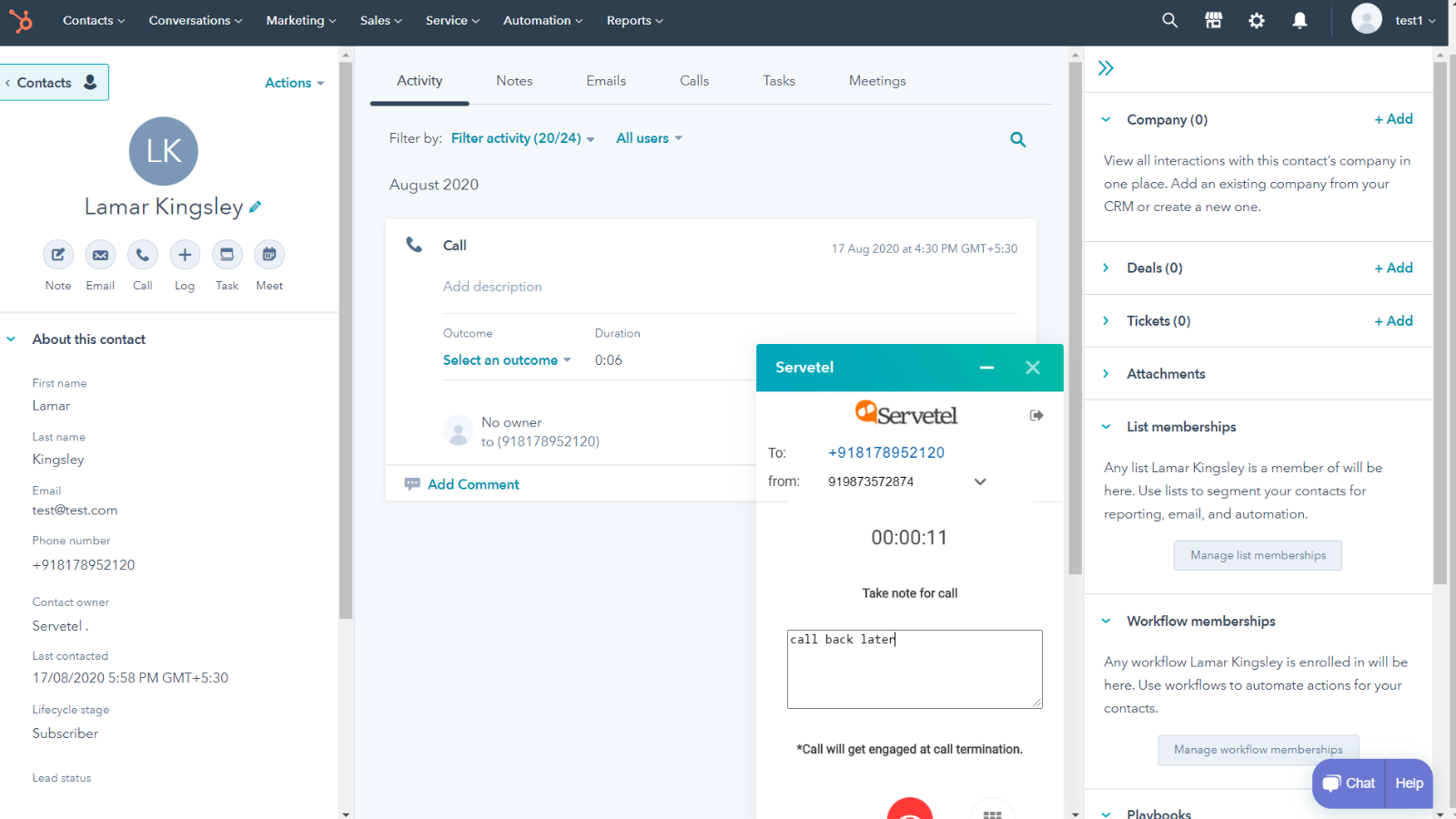 Servetel For Hubspot Crmとhubspotの連携 今すぐ接続