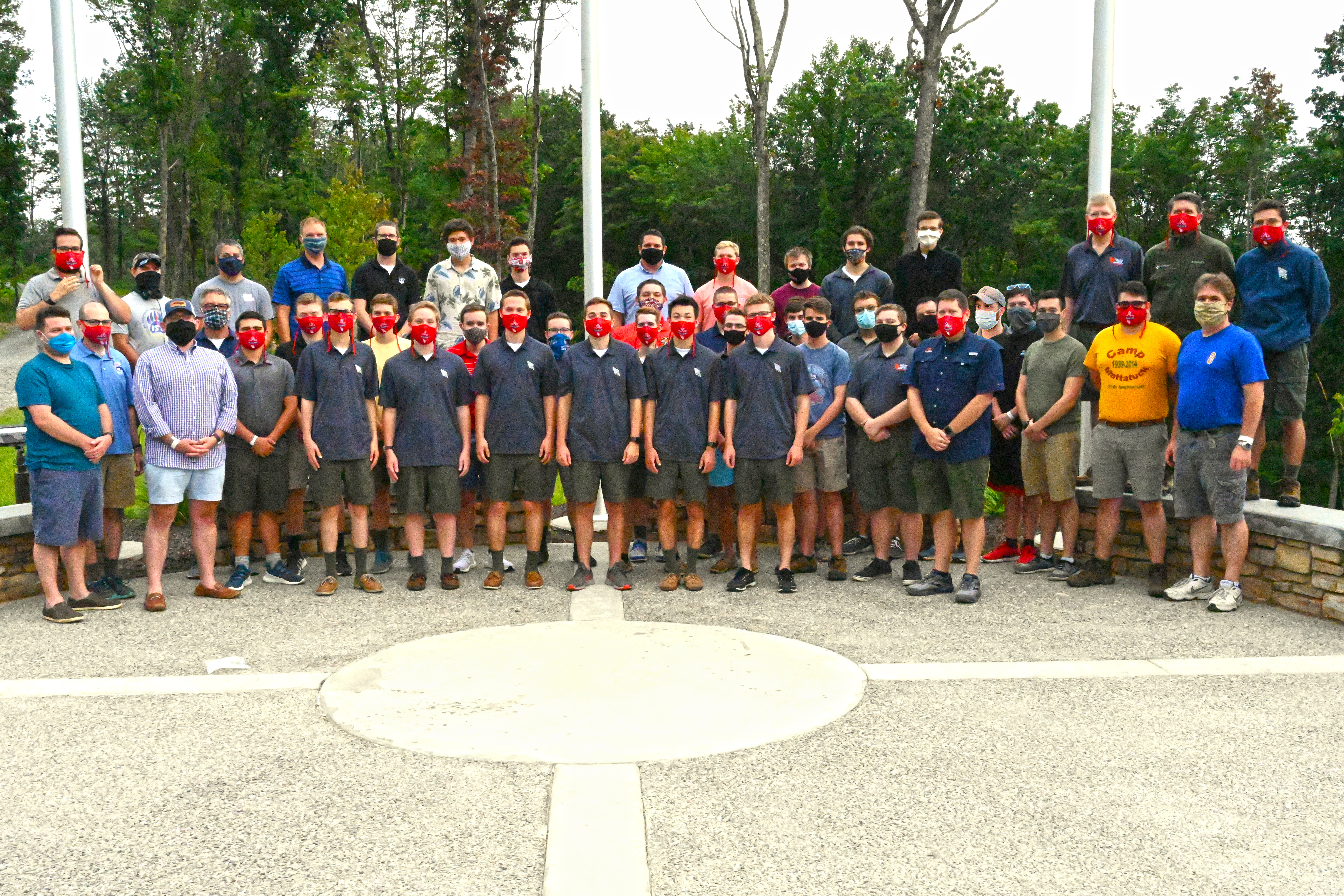 Scouts and staff in attendance at the event