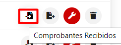 Sección de Comprobantes recibidos.