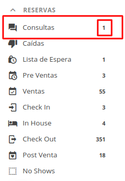 Carpeta de Consultas con correos sin responder