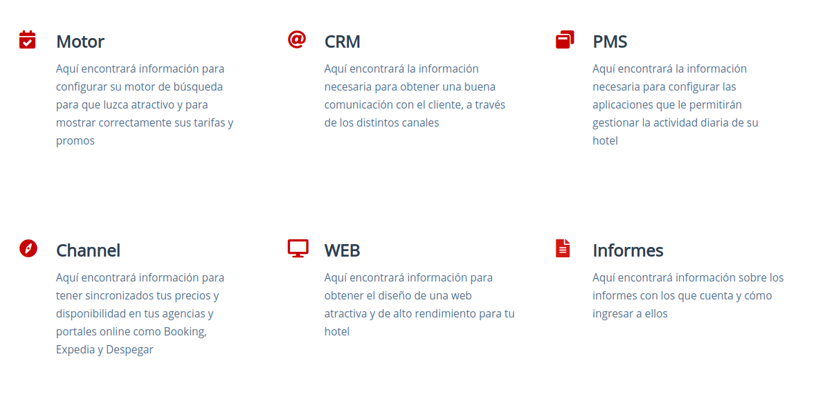 Carpeta Productos en el Centro de Ayuda