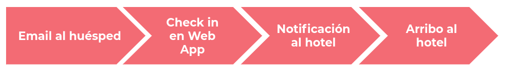 Etapas del proceso de Web Check In