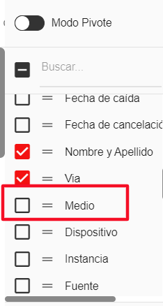 Aplicar filtro 'Medio'