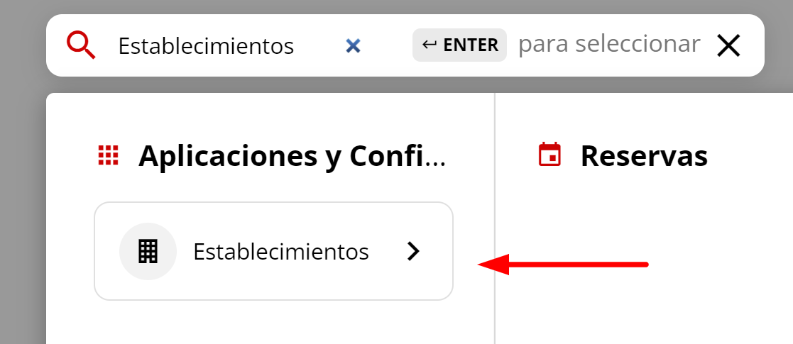 Captura de pantalla editando descripción de establecimiento
