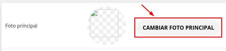 Botón para cambiar la foto principal