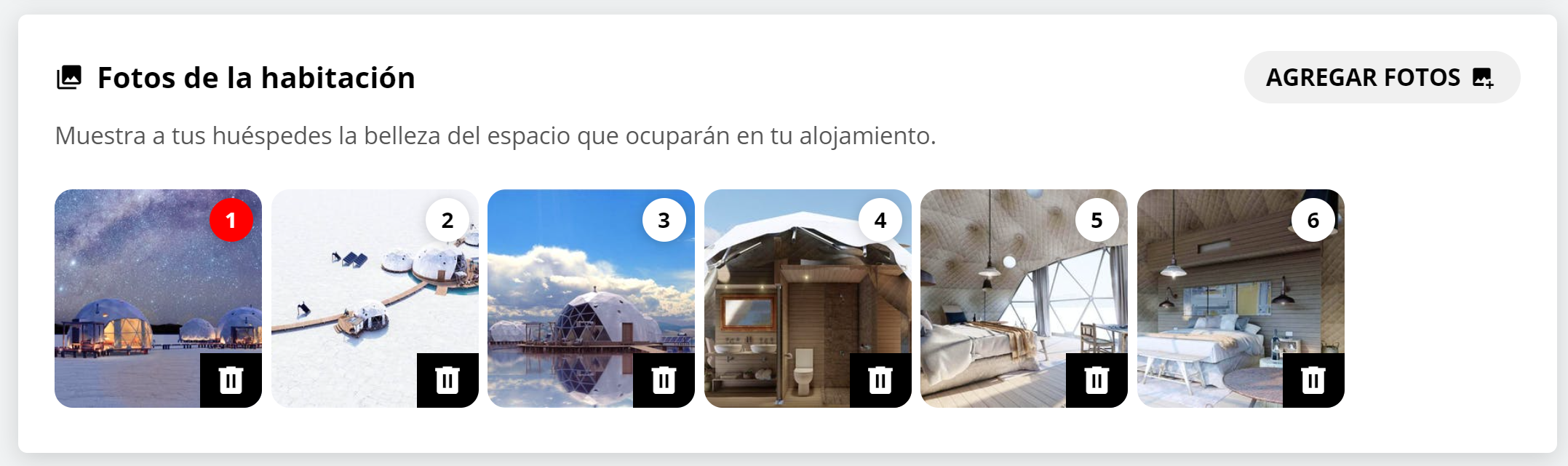 Botón Agregar Fotos