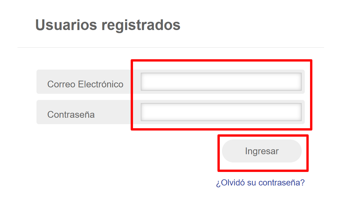 Ventana de inicio de sesión en nic.cl