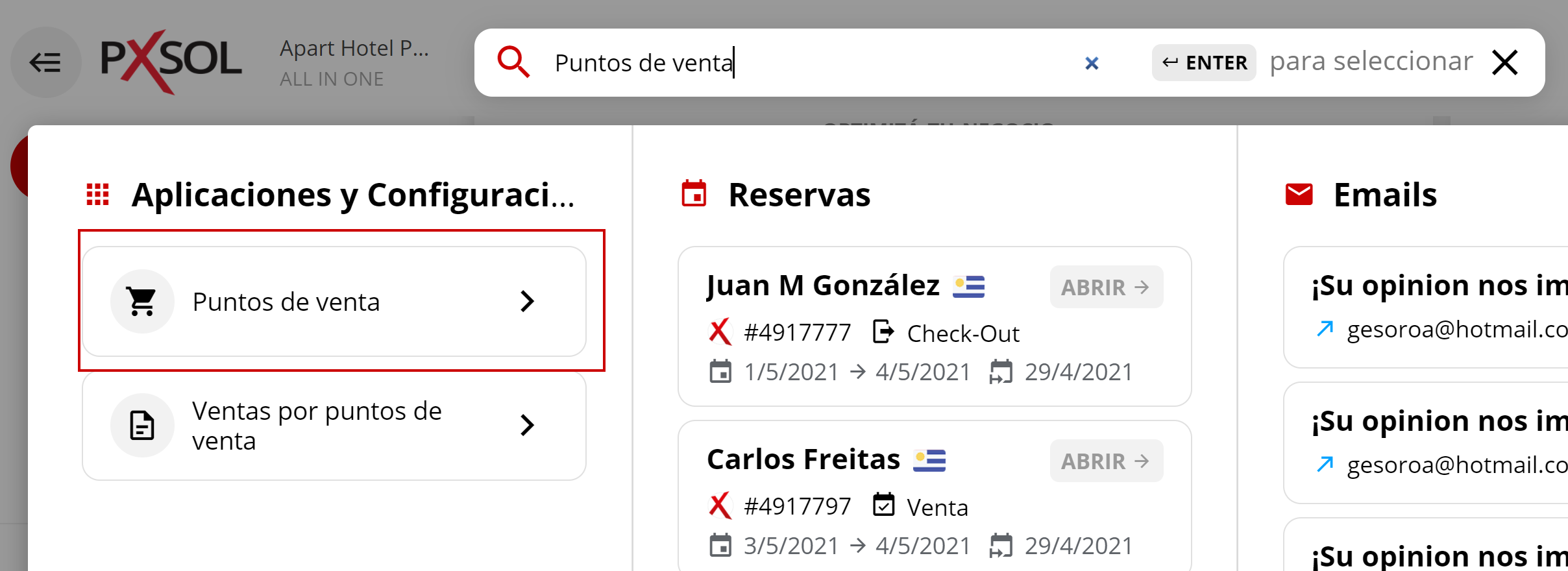 Resultado de búsqueda para 'Puntos de venta'