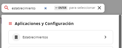 Buscador de Establecimiento