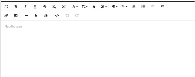 Editor de contenido de plantilla