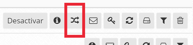 Opción Cambiar nombre de cuenta de correo