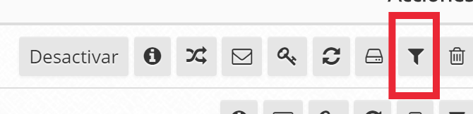 Configuración del filtro antispam