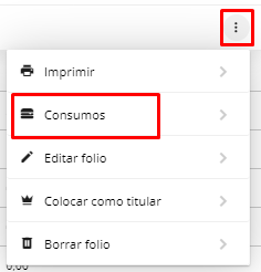 Seleccionar consumos