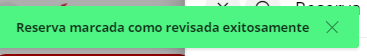 Confirmación de reserva revisada