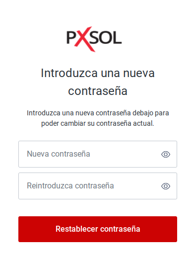 Enlace para confirmar la solicitud de cambio de contraseña