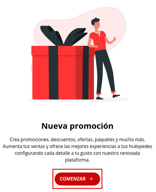 Configuración inicial de Nueva Promoción