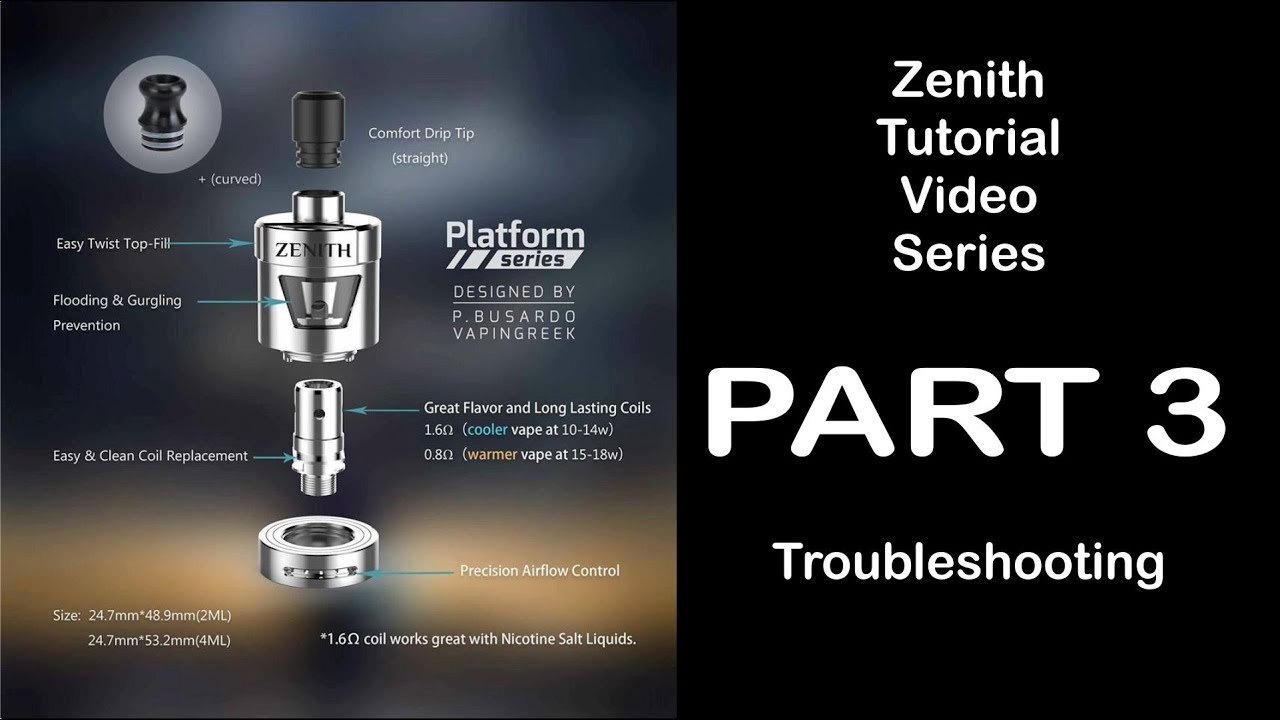 Innokin/Platform Zenith - Part 3 - Troubleshooting