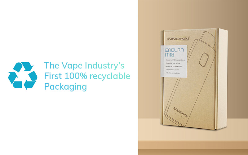 Innokin launches the vape industry’s first 100 recyclable packaging