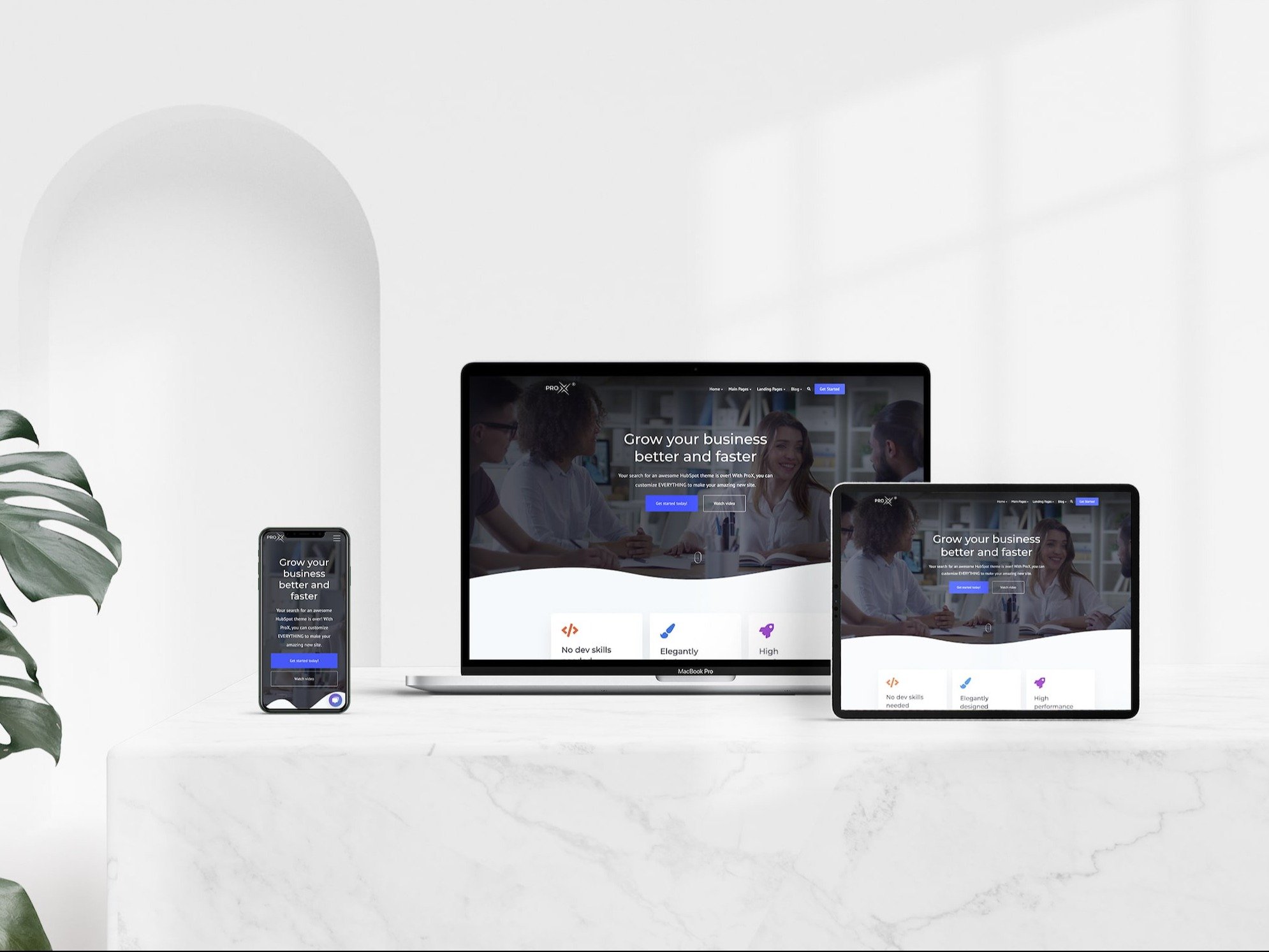 100% Responsive Design (Drag'n'Drop)