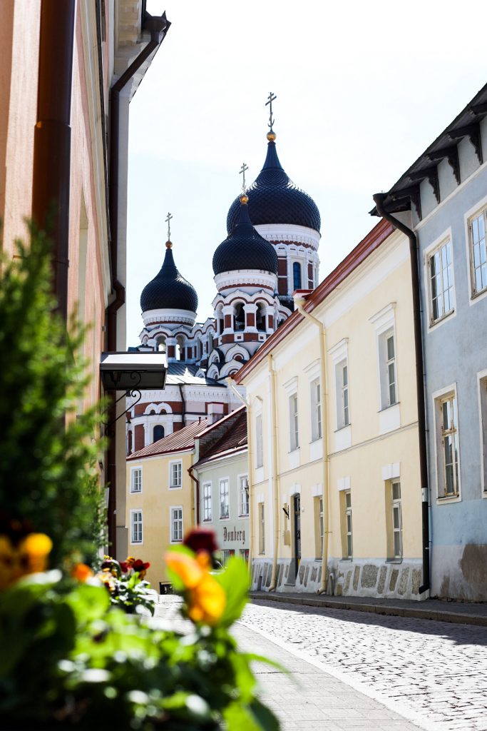 The colorful streets in Estonia