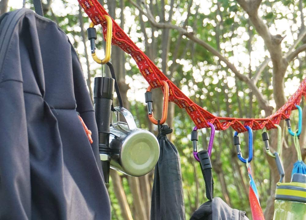 Practical camping hanging rope is one of 5 travel utensils for camping trips.