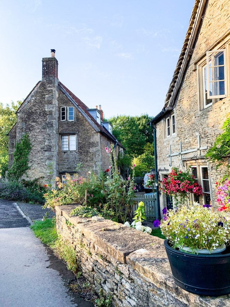 The village of Lacock is dreamy with its stone buildings