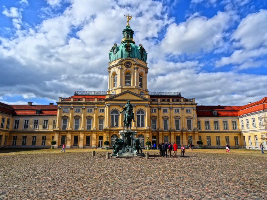 a beautiful palace located in Berlin called Charlottenburg Palace