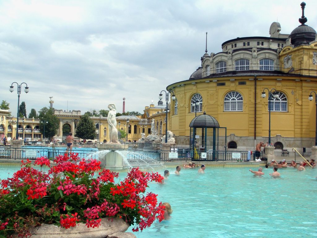 Valentine’s Trips For Singles in Budapest, hungry at the Széchenyi Spa.