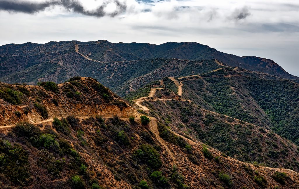 The dry landscapes of Catalina Island in California