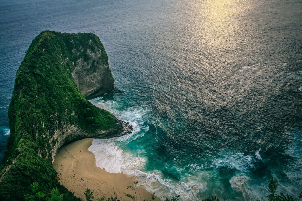 Nusa Penida at sunset in Bali, one of the best trip destinations in the world