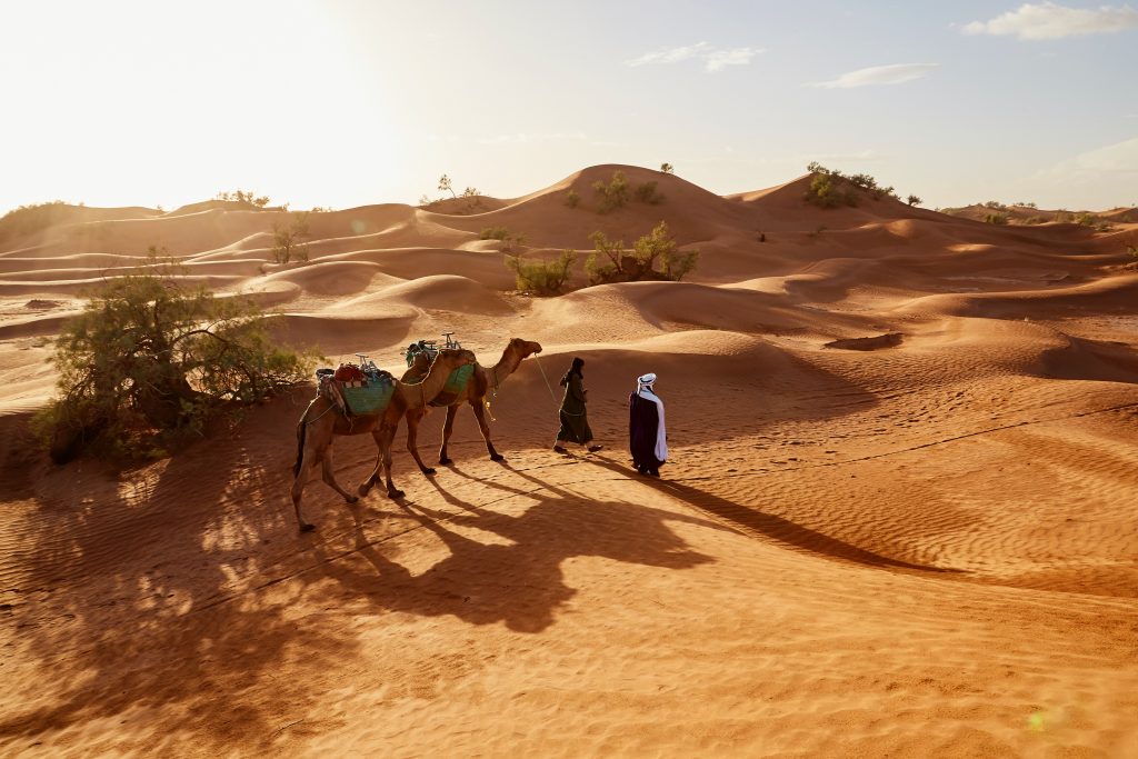 The desert in Morocco is the best trip to go with your mom.