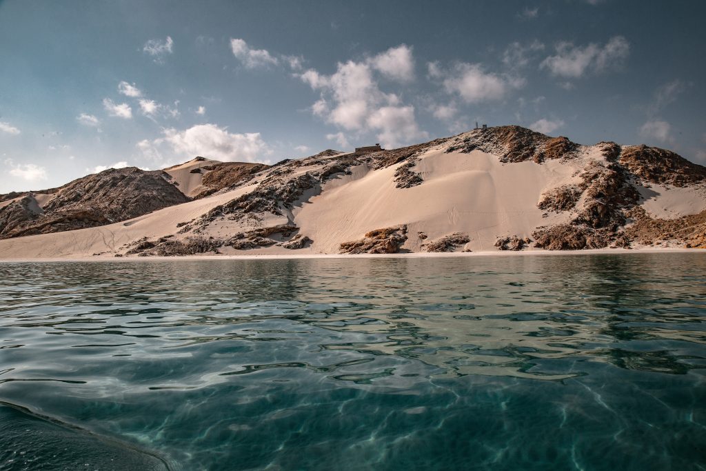 Socotra with clear blue sea and white sand in Yemen is one of the most beautiful places in the world.