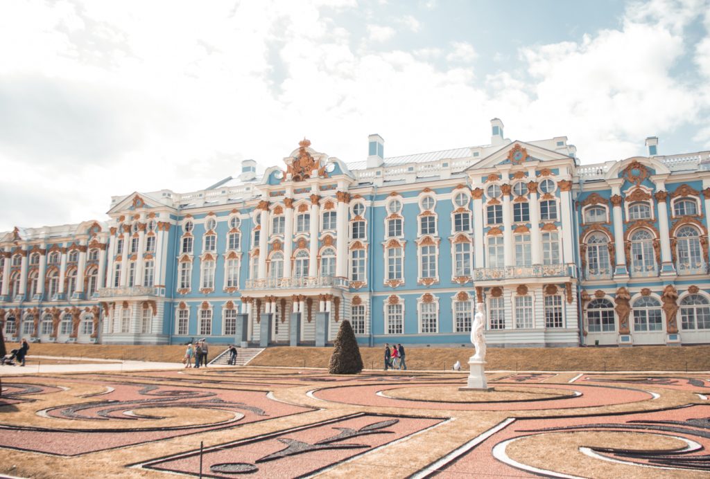 colourful houses in Russia